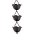 Aluminum Lotus Cup Rain Chain Replacement Downspout for Gutters, Matte Black